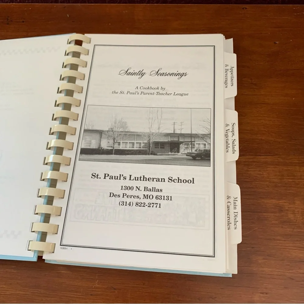 Cookbook Saintly Seasonings St. Paul’s PTL Vintage